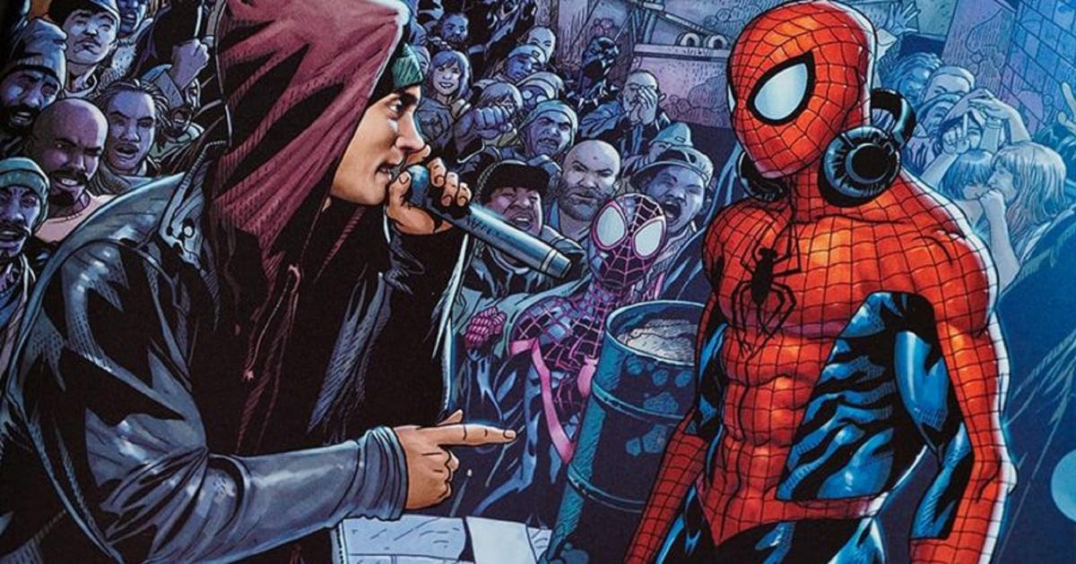 Eminem vs. Spiderman: ¿Por qué aparece el rapero en la portada de Marvel  Cómics? – Metro World News