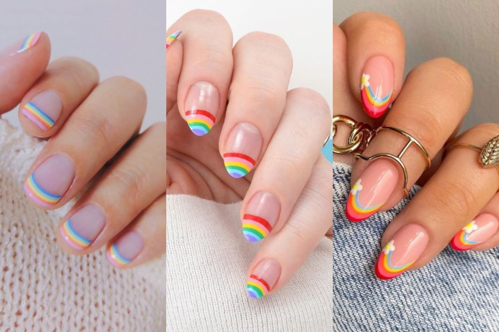 Uñas de arcoíris para llevar color este verano sin perder la elegancia