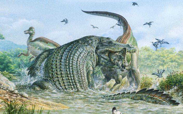 Ciencia: los cocodrilos de hace 82 millones de años podían comer  dinosaurios sin problemas