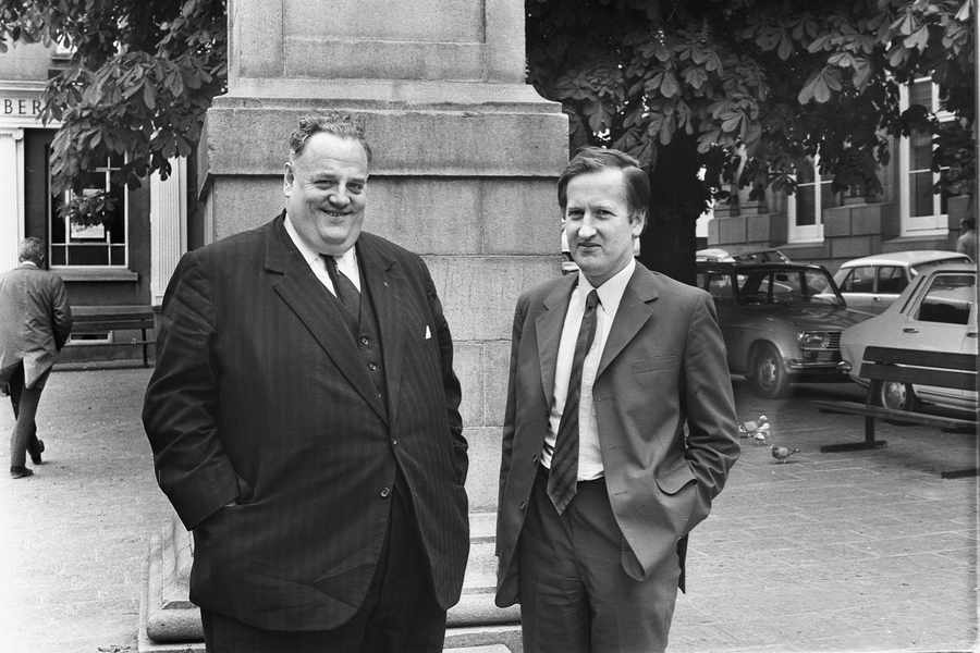 Mr Hale says that Liberal Democrat MP Cyril Smith – pictured left during a visit to Jersey – told him to drop all investigations all investigations