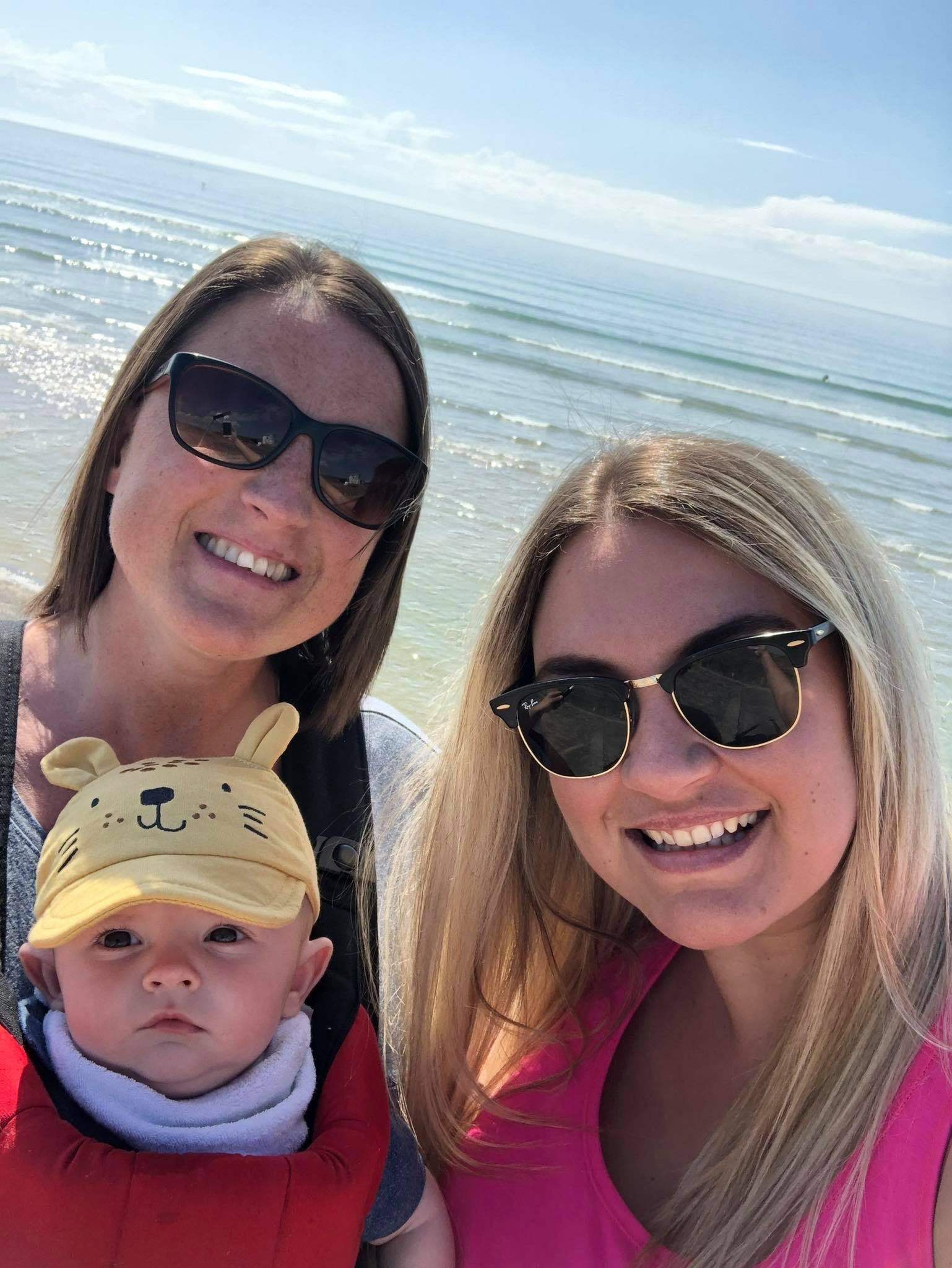Fiona Mackinnon-Fox (left) with her wife Nicola and their son George (30734866)
