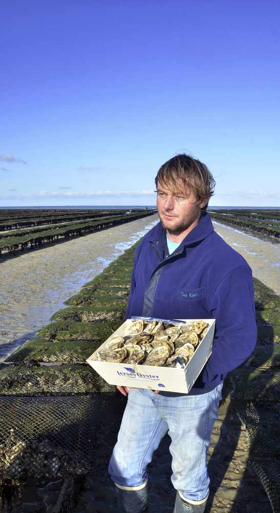 Oyster farmer Chris Le Masurier