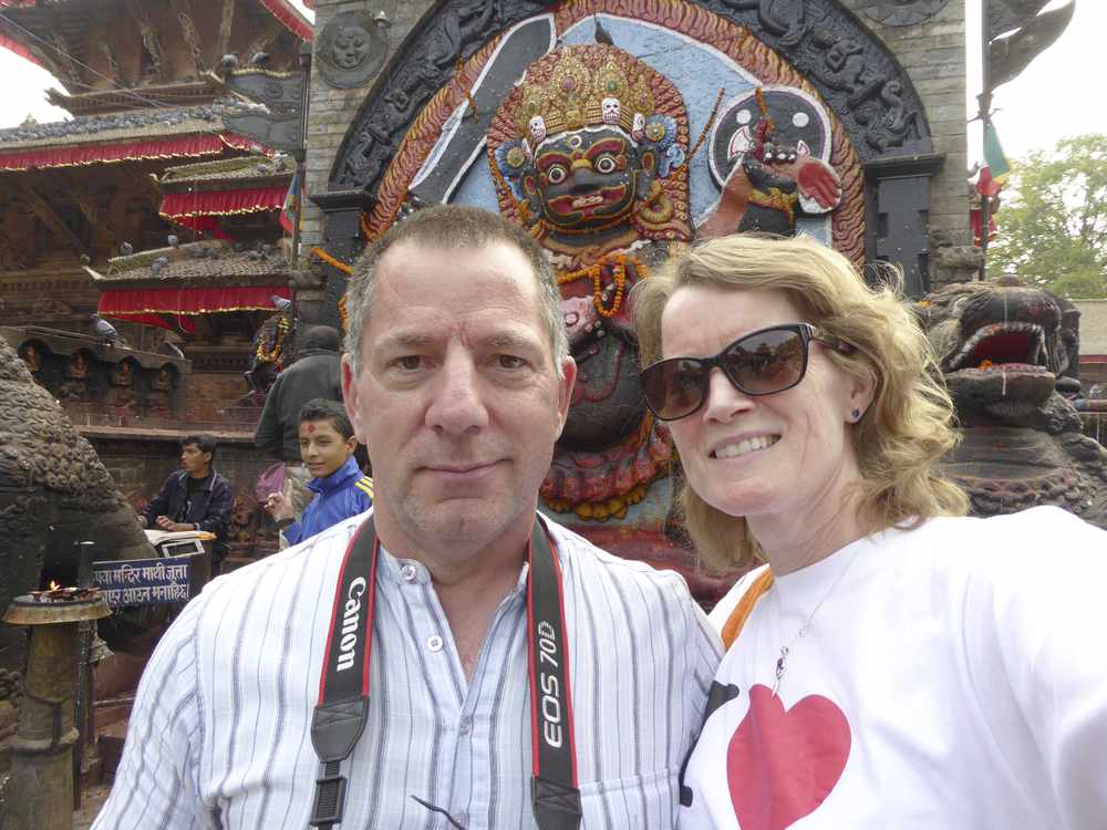 David and Caroline Moody in Nepal