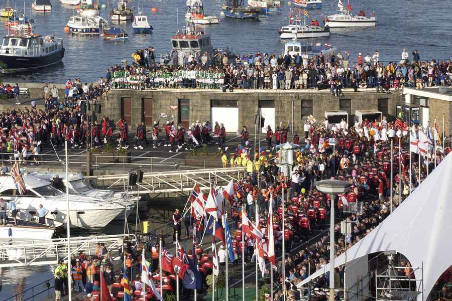 The opening ceremony in Guernsey, 2003