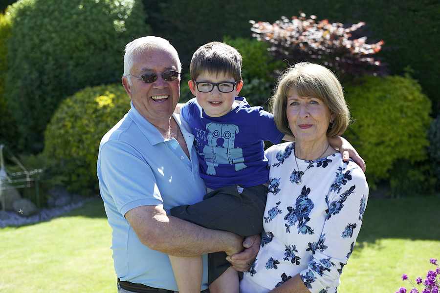 Tony and Diane Marett with Mason