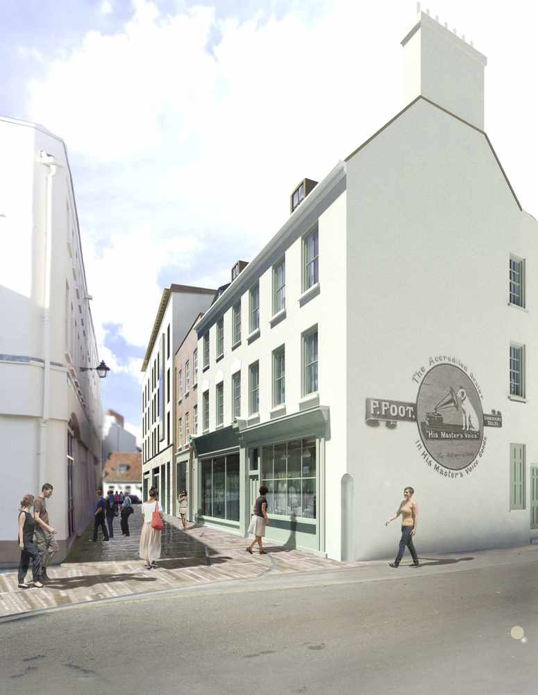 An artist's impression of the restored building