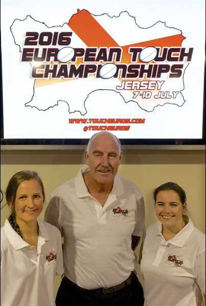 Jersey 2016 committee members Rena Nelson, Derek de la Haye and Clare Germain