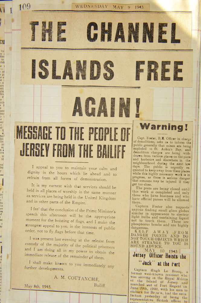 News of the Liberation from the scrapbook