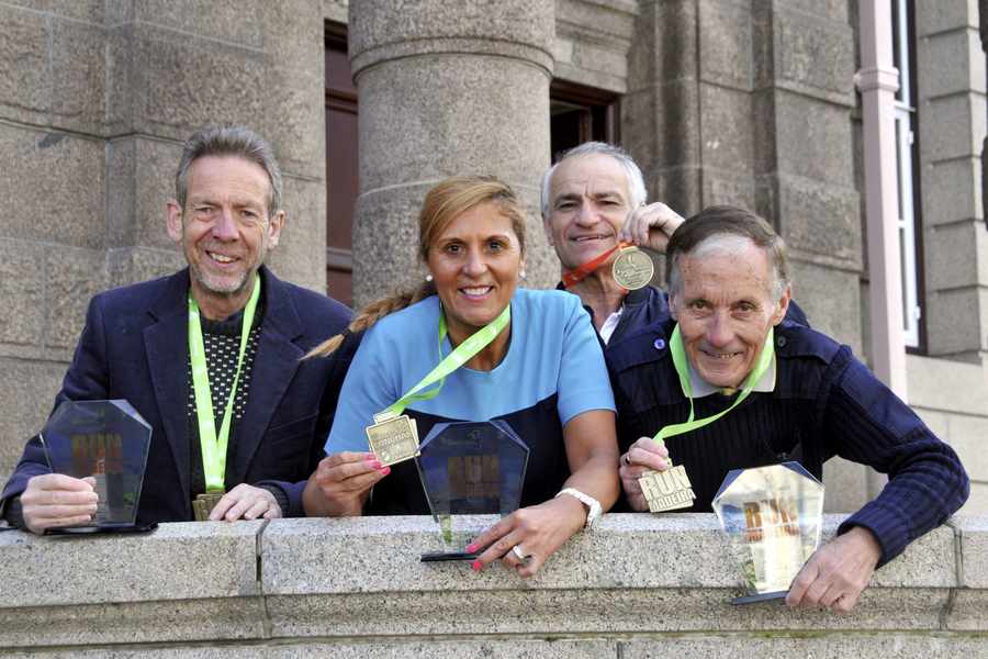 Madeira marathon runners (from the left) John du Feu, Ana Goncalves, Joao Afonso and Sergio da Silva
