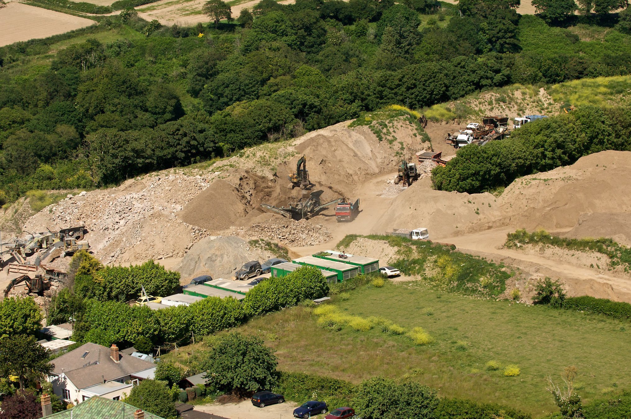 The commercial yard pictured from above in 2010. Picture: ROB CURRIE (30114736)