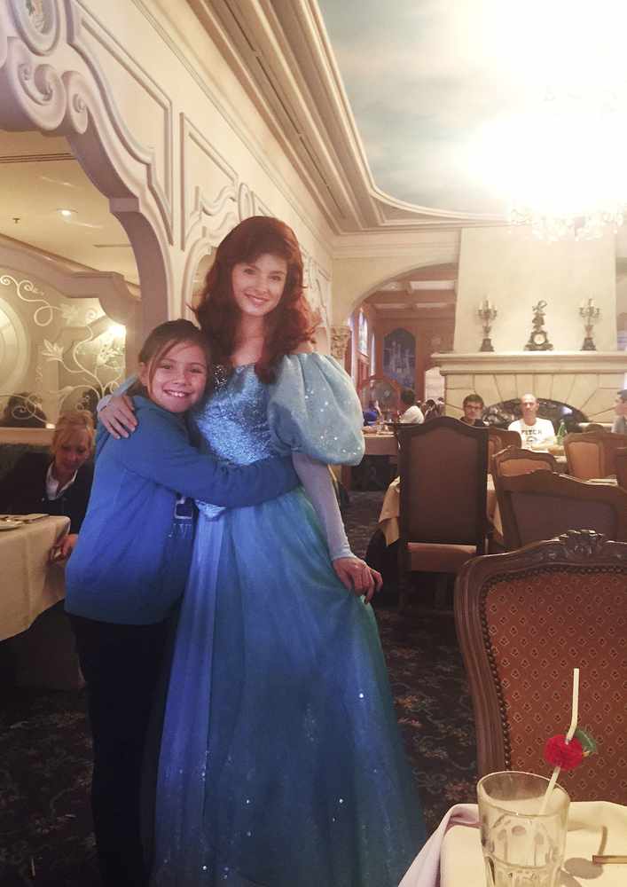 Julia meets Cinderella at Disneyland Paris