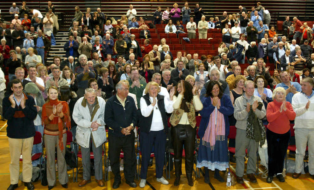 Hundreds of Islanders attended the launch of the JDA in 2005