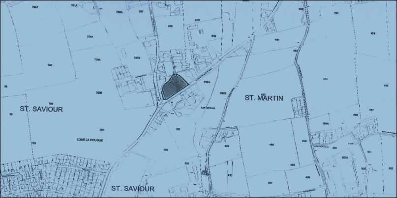 The location of the house in St Martin