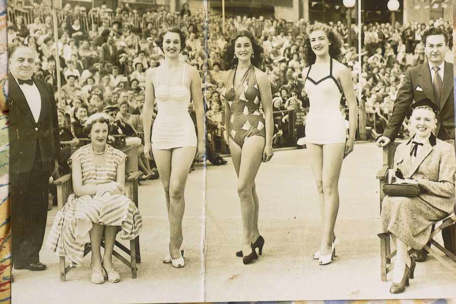 Muriel Herrick (far right) had a career as a dancer