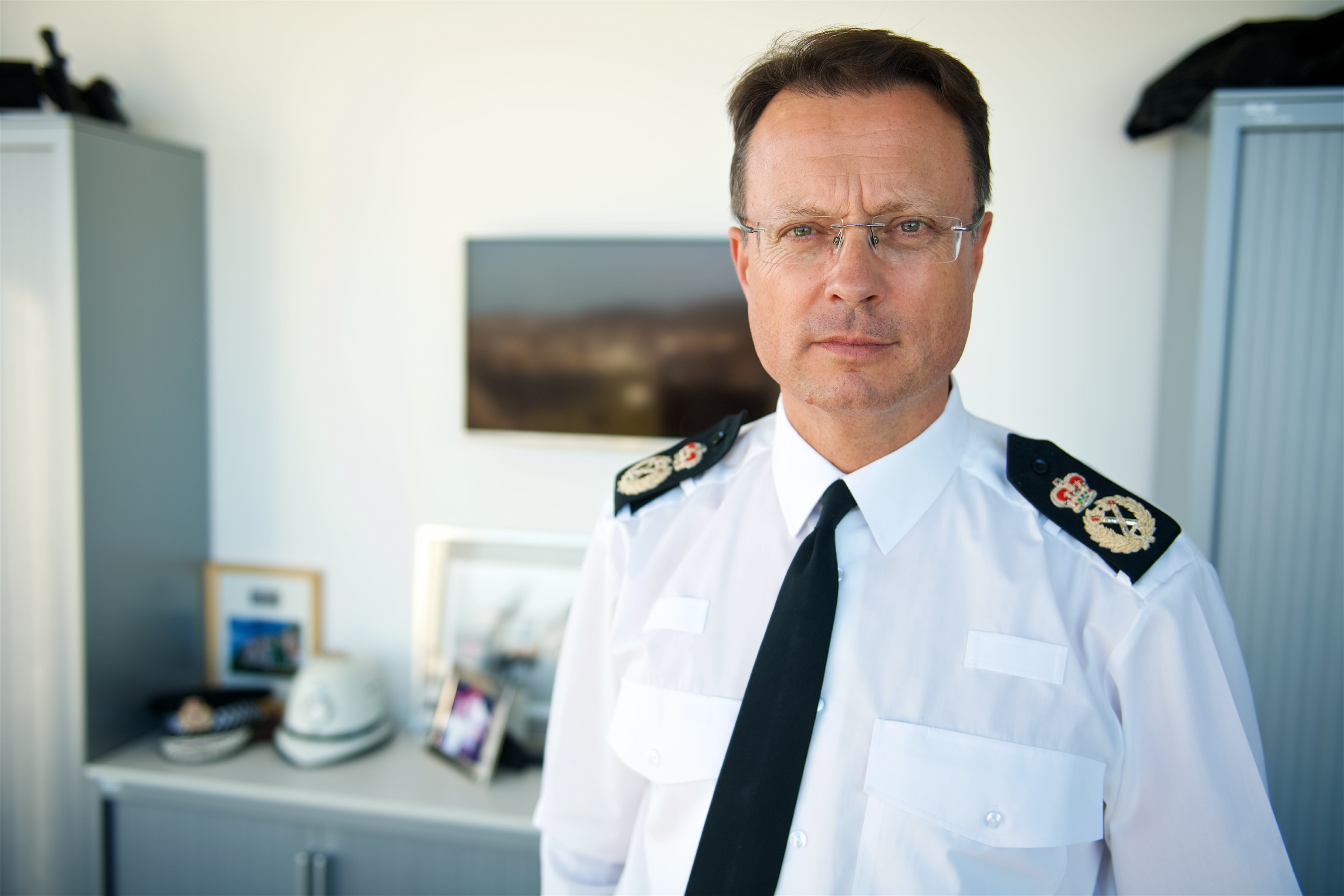 Robin Smith, chief officer, States of Jersey Police. Picture: ROB CURRIE. (32193146)