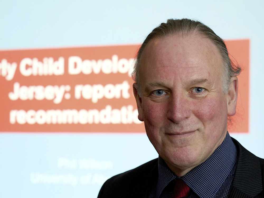 Philip Wilson, author of the report on early child development in Jersey