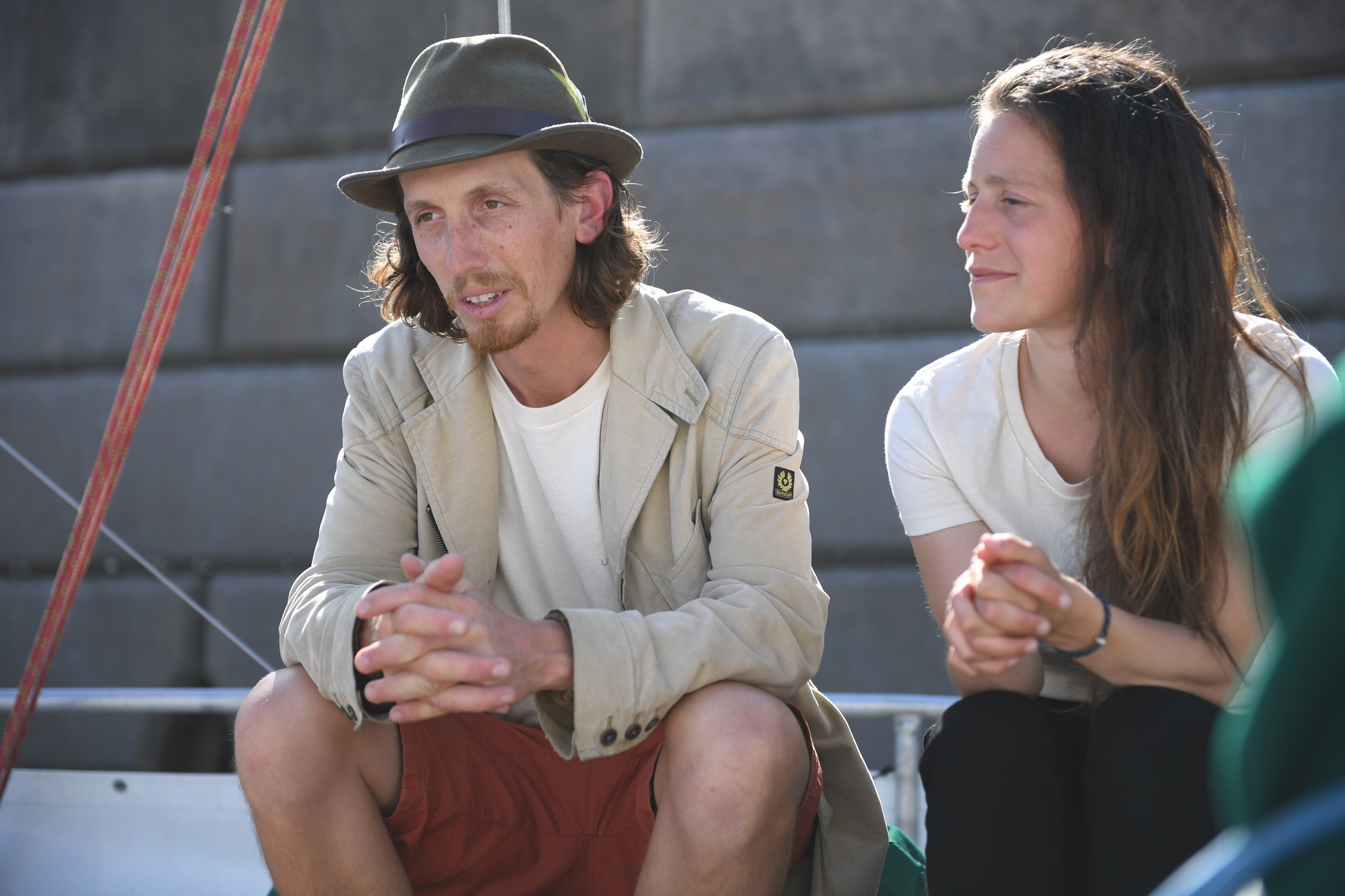 Tobias Carter and Sophie Simonin. Picture: DAVID FERGUSON. (31027624)