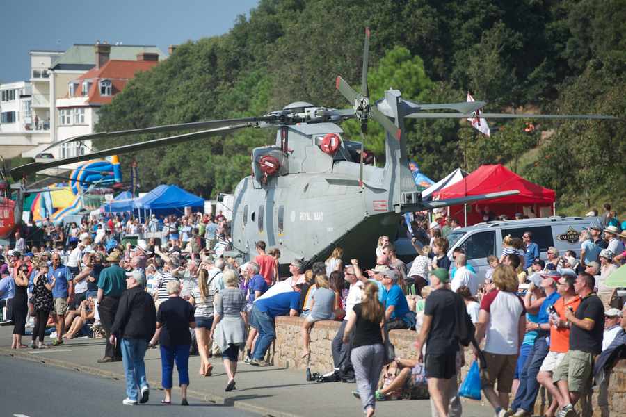 A helicopter draws a crowd at last year's Air Display