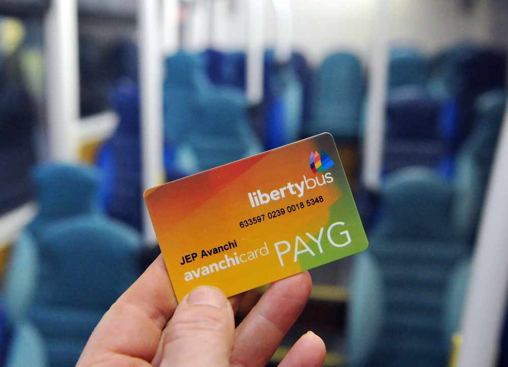 A Liberty Bus Avanchi card