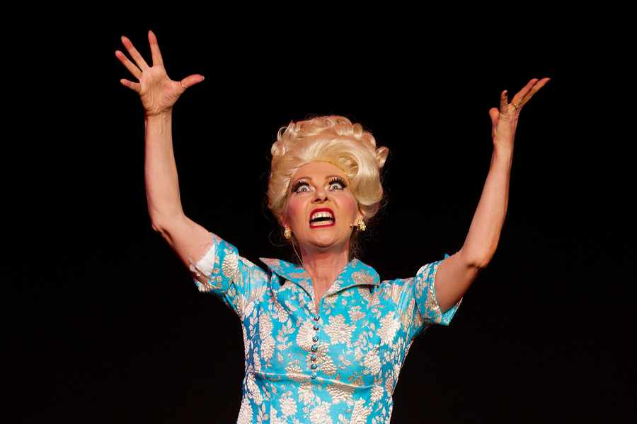 Gabrielle as Hairspray's main antagonist, Velma Von Tussle