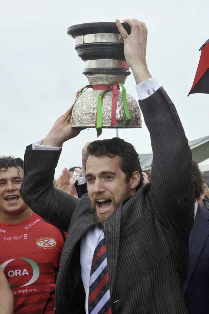 Henry Cavill joins in the Jersey celebrations at Saturday's Siam Cup