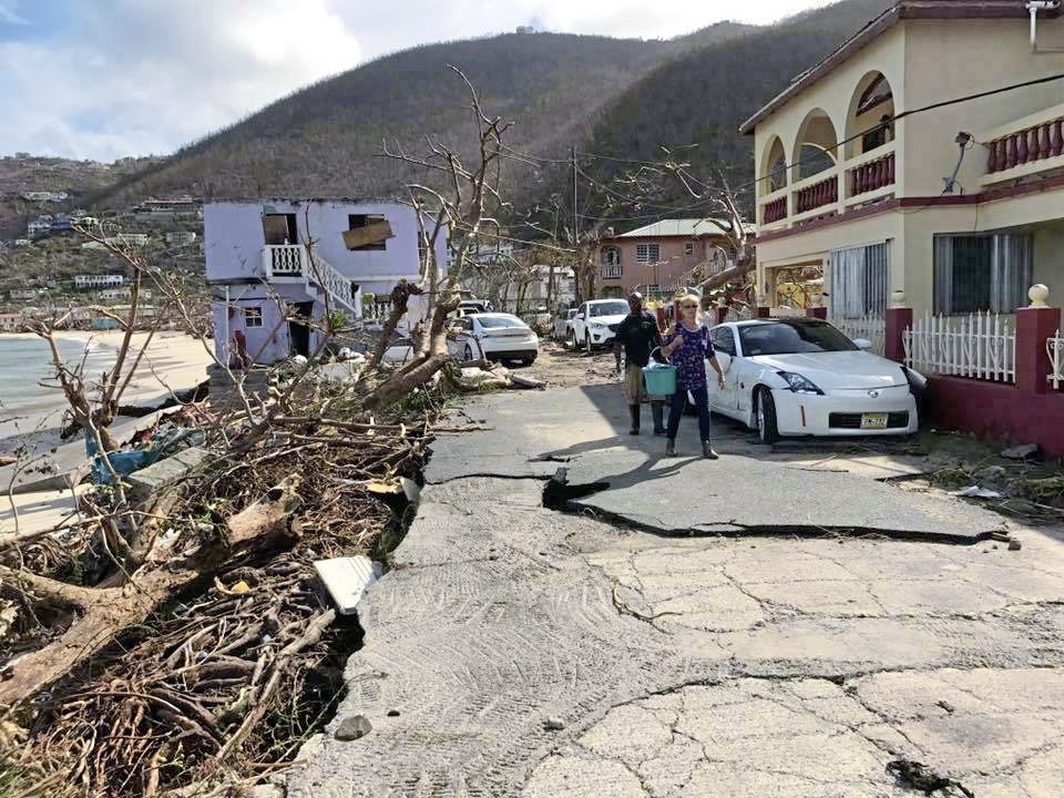 Damage in Tortola