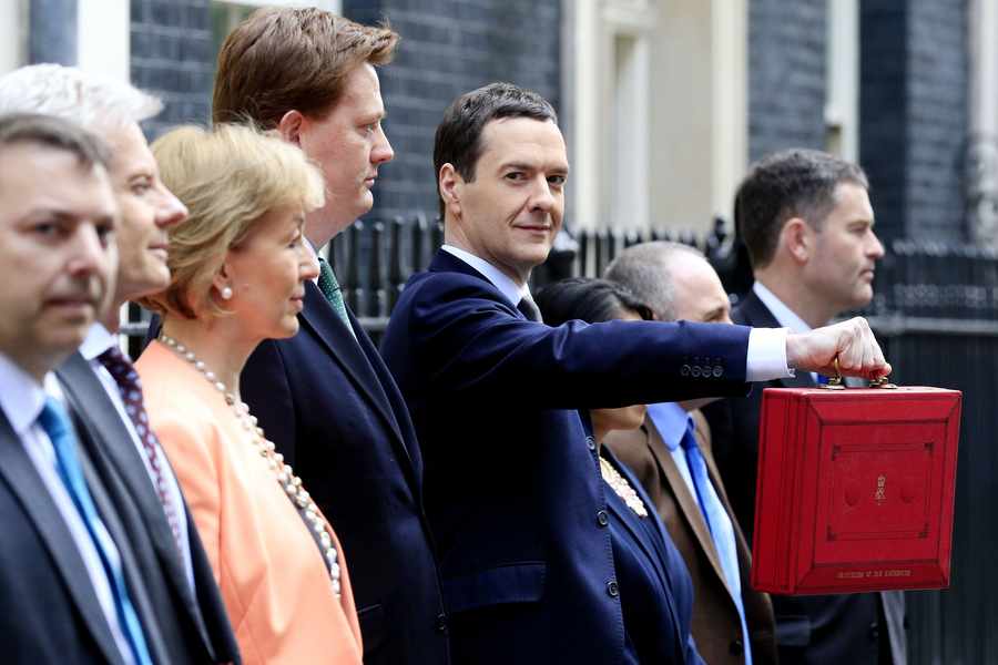 UK Chancellor George Osborne with his Budget proposals earlier this year