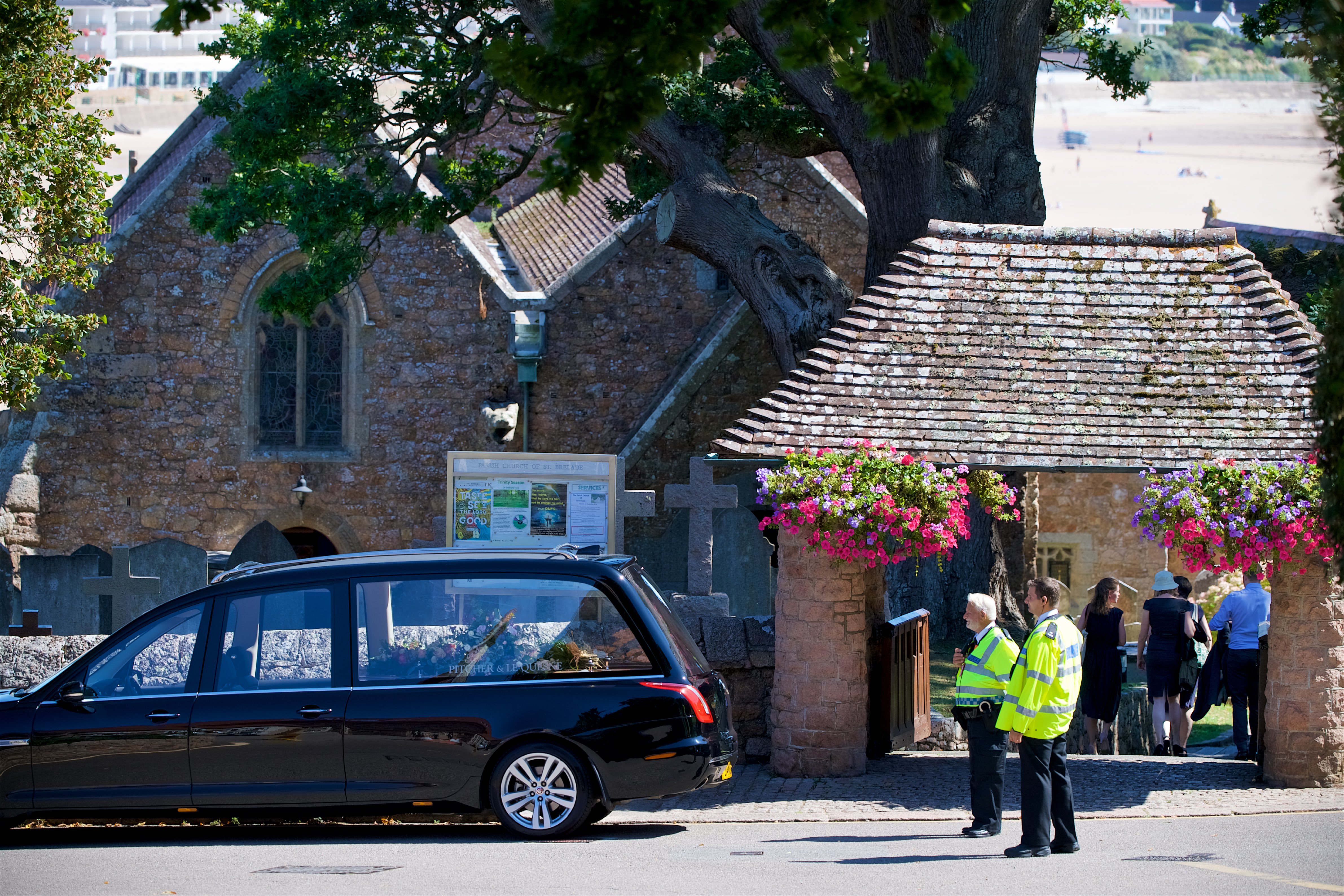 St Brelade's Parish Church. Funeral of Pamela Nisbet                                                             Picture: ROB CURRIE. (29045535)