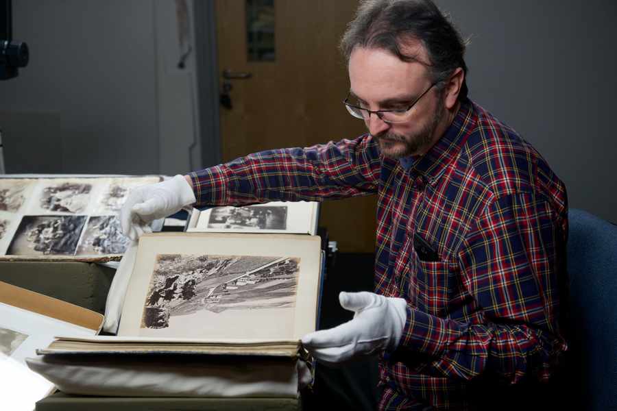 Photographic archivist Gareth Syvret