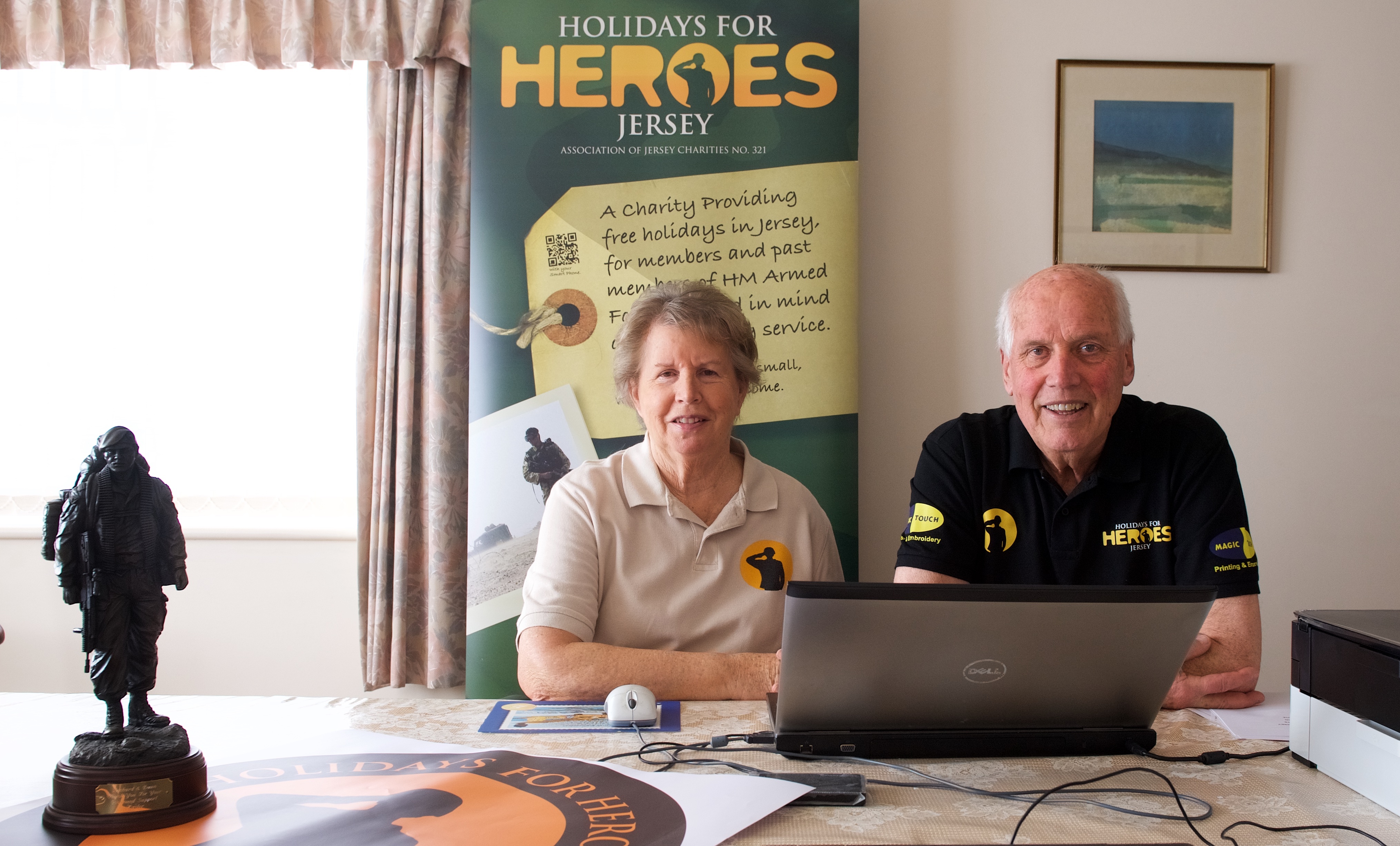 Dawn and Richard Woodhouse, Holiday for Heroes Jersey. Picture: JON GUEGAN. (25382710)