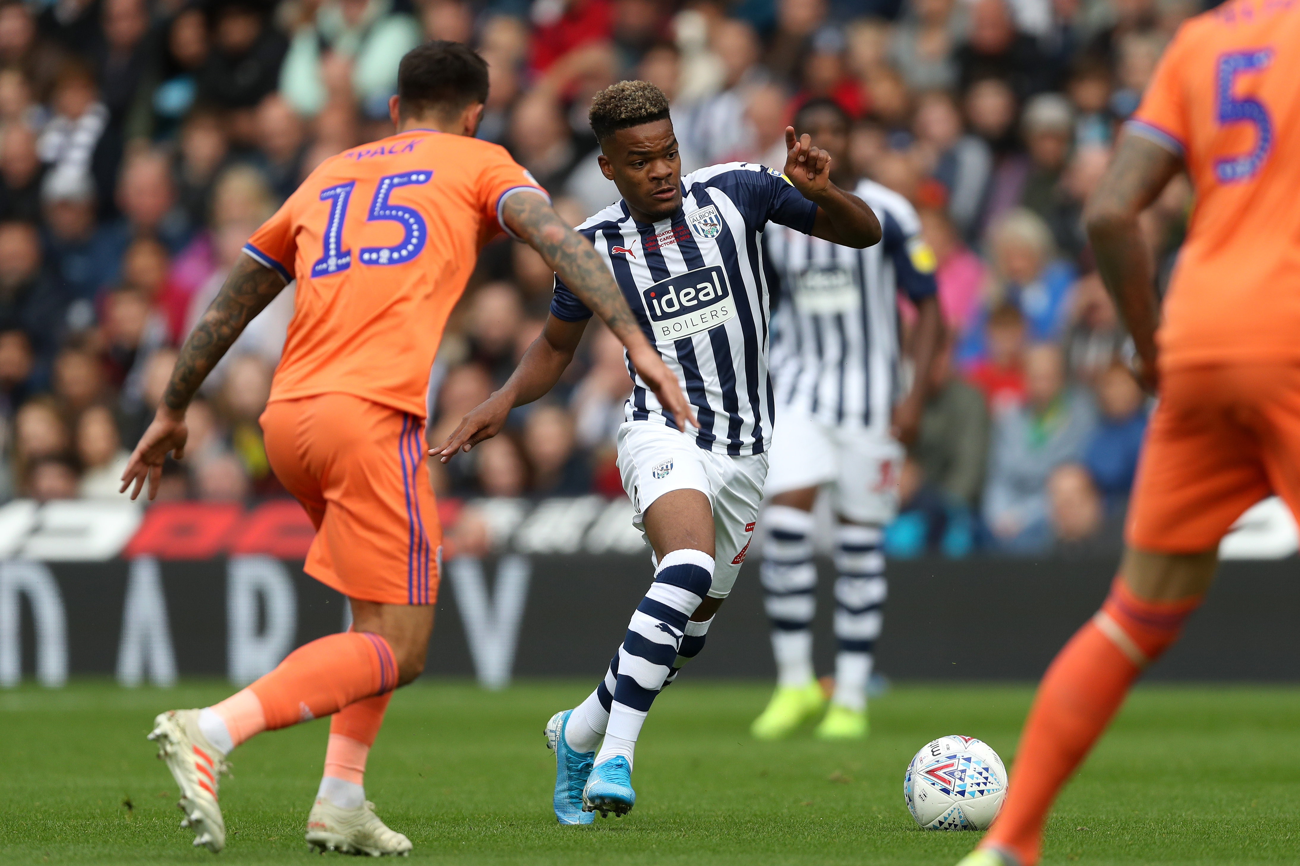 west brom fan wipes ball