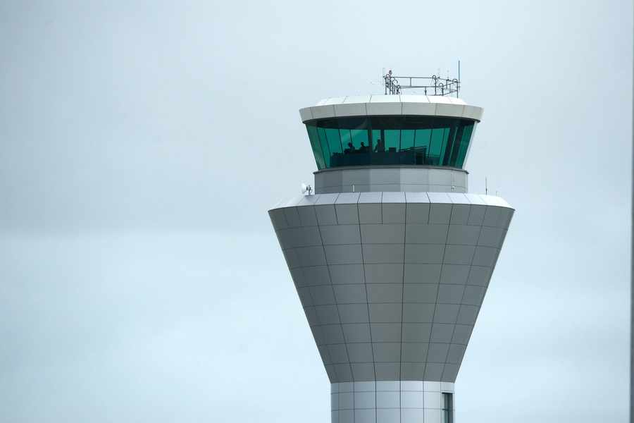 Jersey Airport's Air Traffic Control tower
