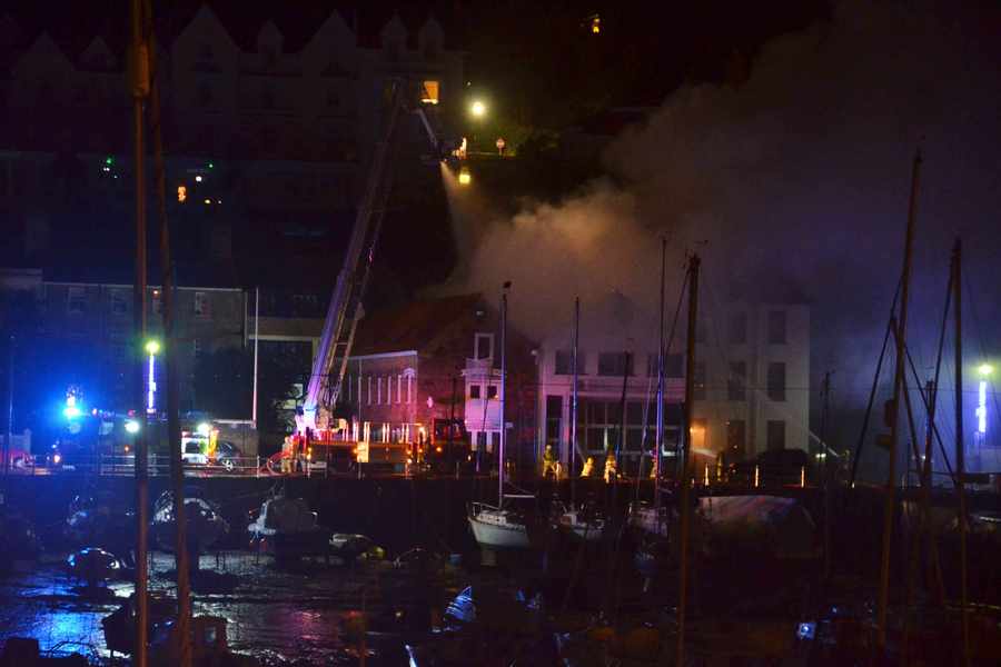 An overview of the scene at St Aubin