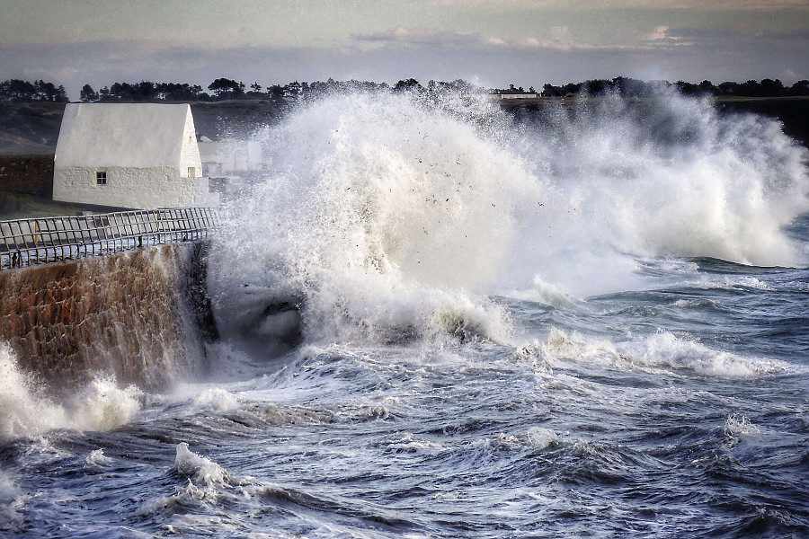 Jersey has also experienced storms and rough weather this summer