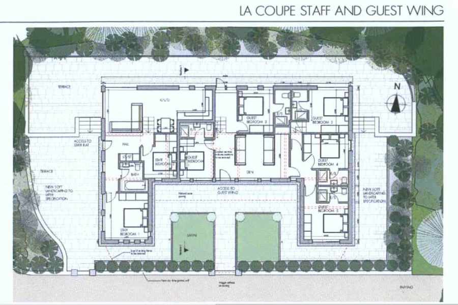 A plan of the proposed extension