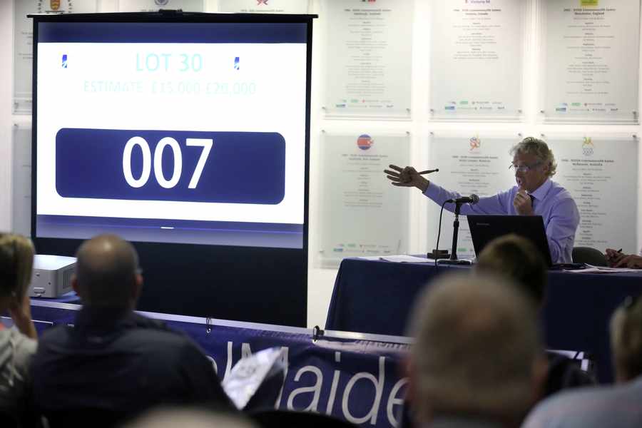 The auction in Guernsey saw G007 sold for £240,000