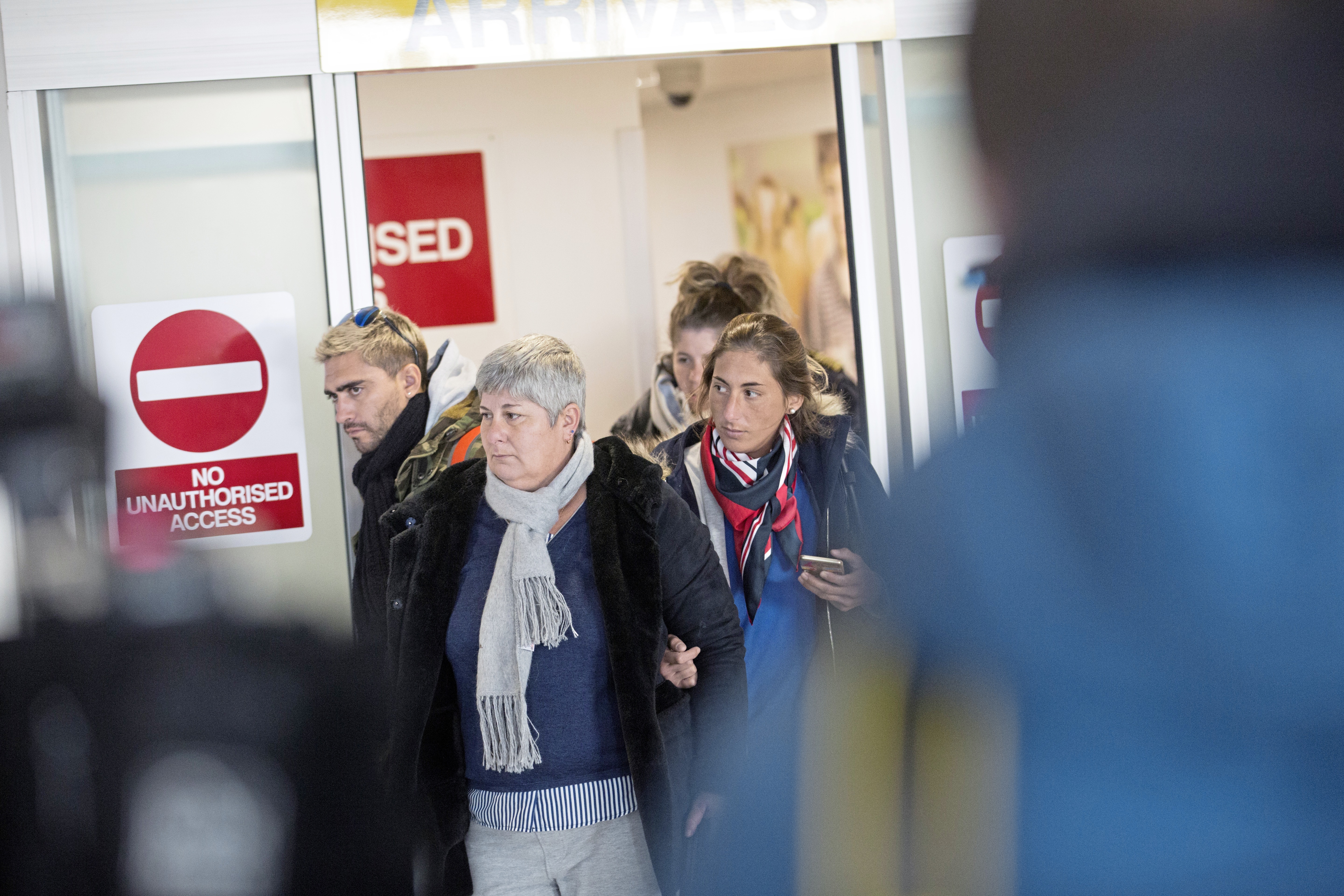 Family members of missing Argentinian footballer Emiliano Sala arriving at Guernsey Airport on Tuesday following a flight out to the search area west of Alderney. (Picture by Peter Frankland, 23743817)