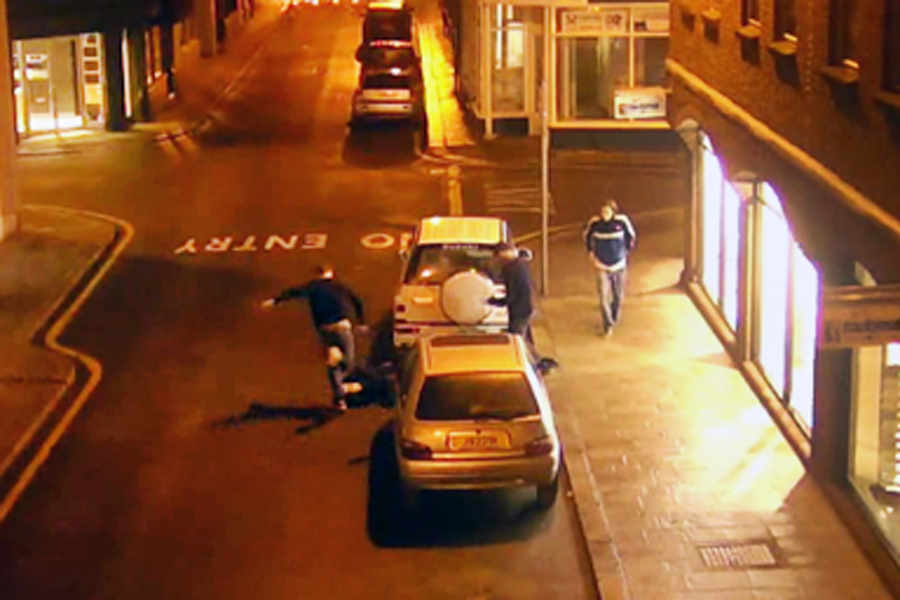The case involving Alan Wilk-Weller, Zackary Ewens and Joshua Lister involved CCTV coverage of this scene in St Helier