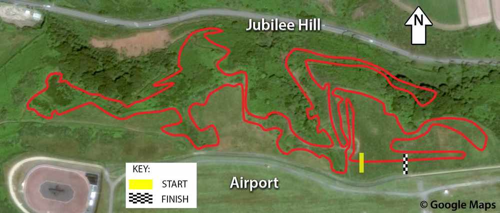The mountain bike cross-country course at Jubilee Hill