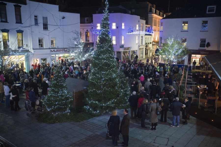 The town will be lit up for Christmas throughout December