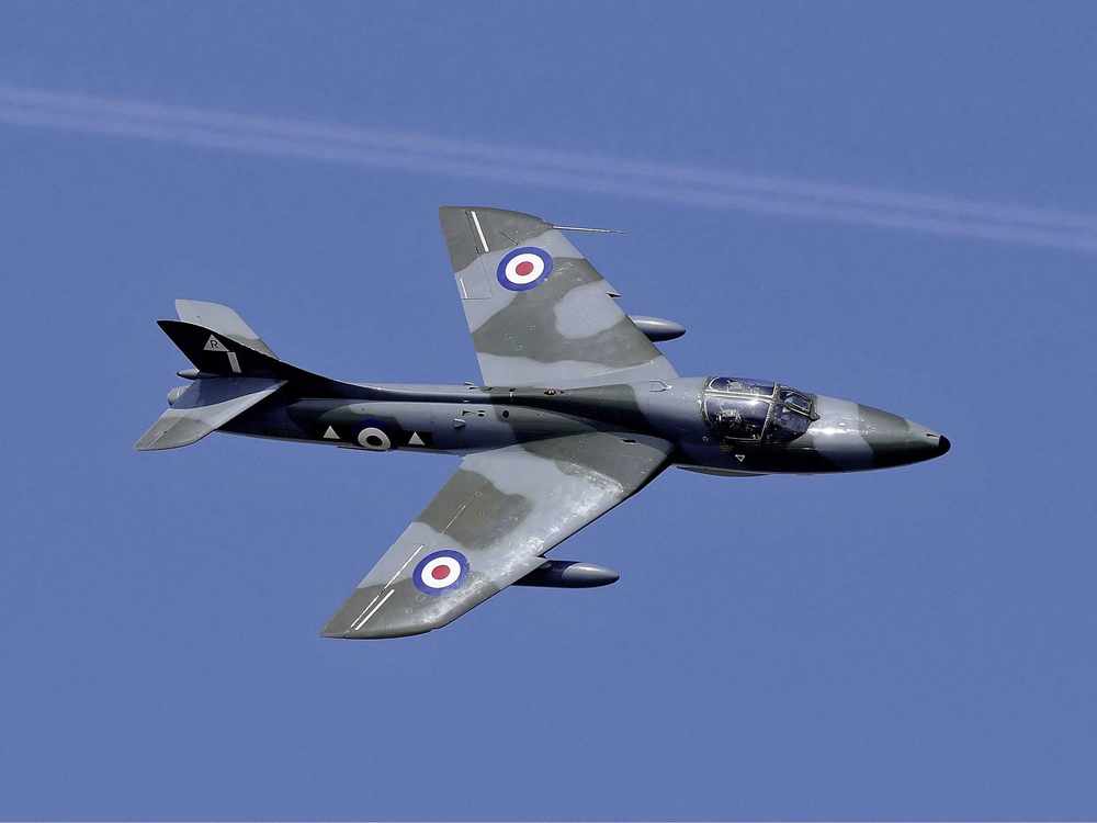 The Hawker Hunter during last year's Jersey Intenational Air Display Picture: TERRY BURKE