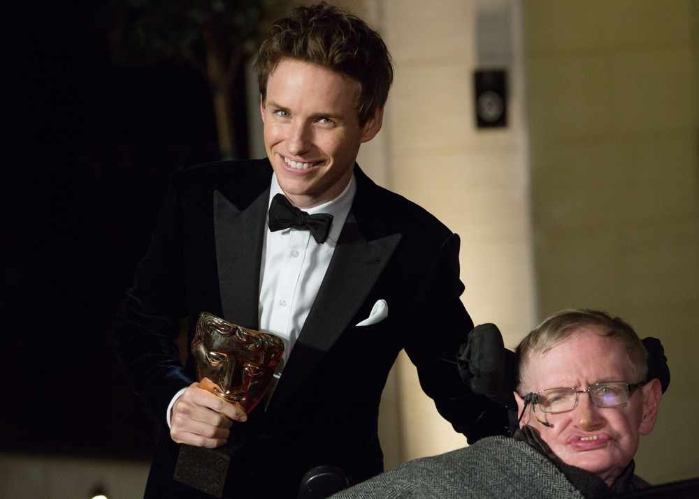 Stephen Hawking, portrayed by Eddie Redmayne in the film
