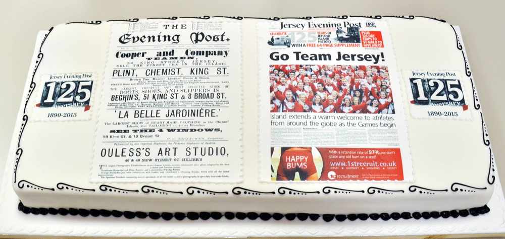 The JEP's 125th Birthday cake