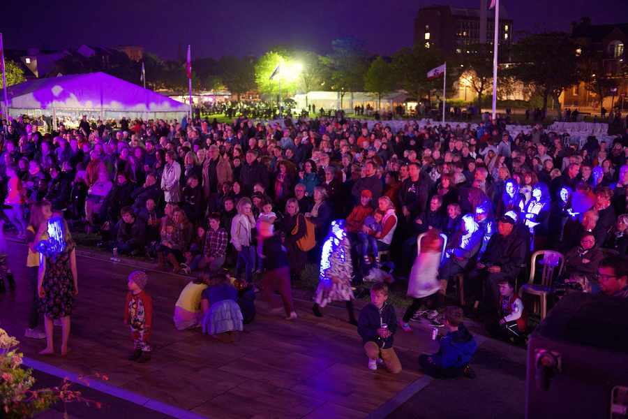 Thousands of Islanders enjoyed the evening concert and fireworks