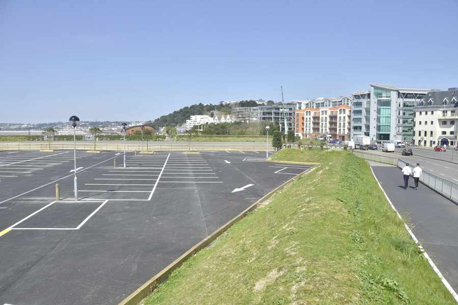 The car park has been completed recently