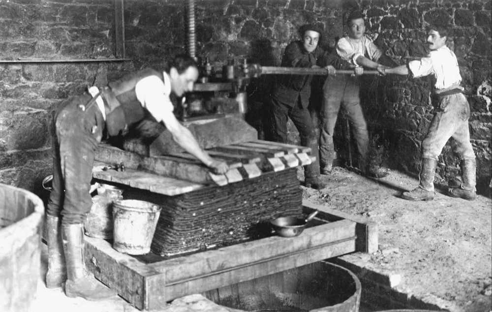 Cider making in days of old. Picture: Société Jersiaise
