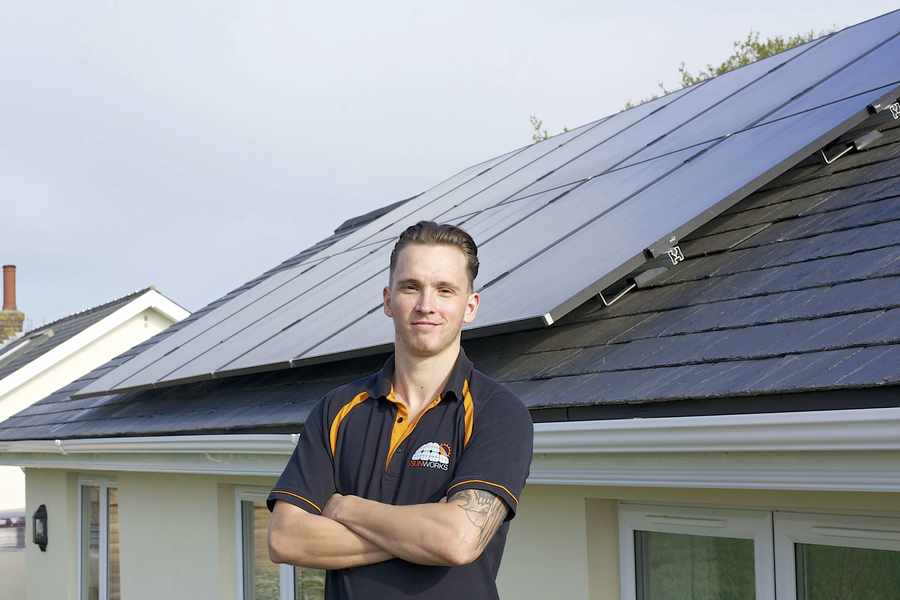 Mark Brandon works for a solar energy installation company