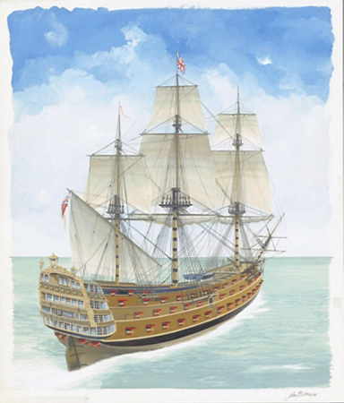 HMS Victory. Picture by John Batchelor/Odyssey Marine/PA Wire