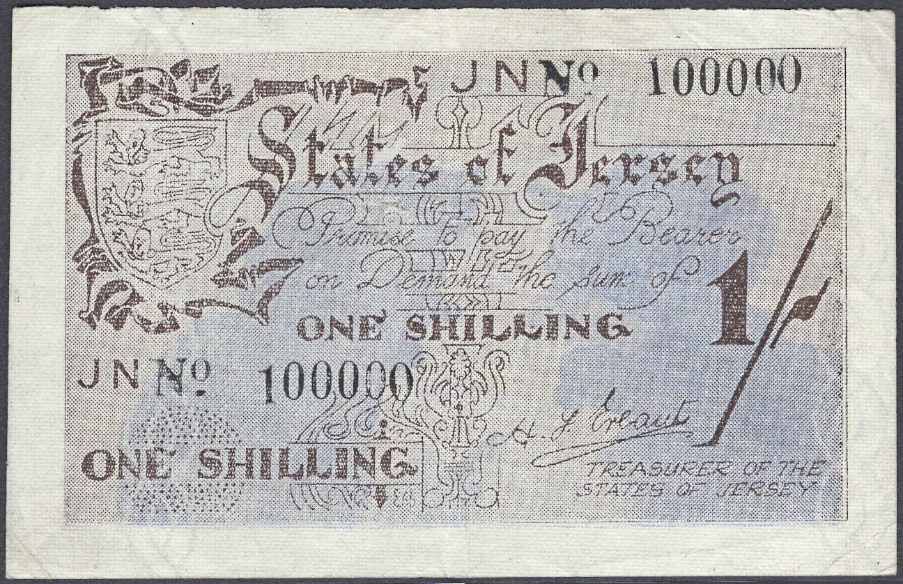 German note printed during the Occupation. It belongs to Sir David Kirch's collection (27261645)