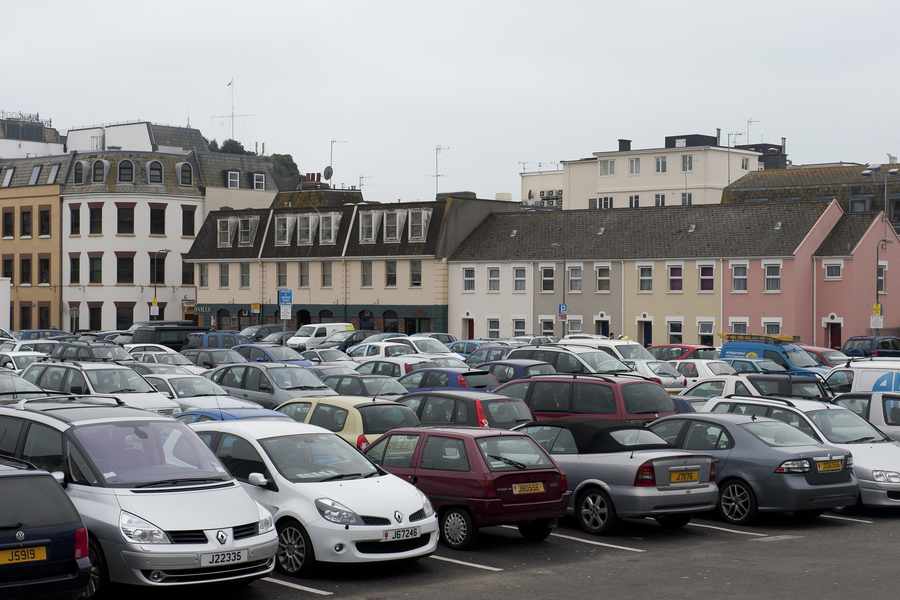 The former Gas Place car park is today replaced with the Town Park